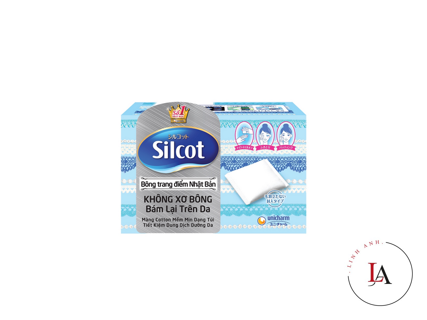Bông tẩy trang Silcot Nhật 70 miếng